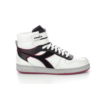 Diadora Magic Basket Mid Icona Leather 501.178566 01 C5019 White/Red Granata