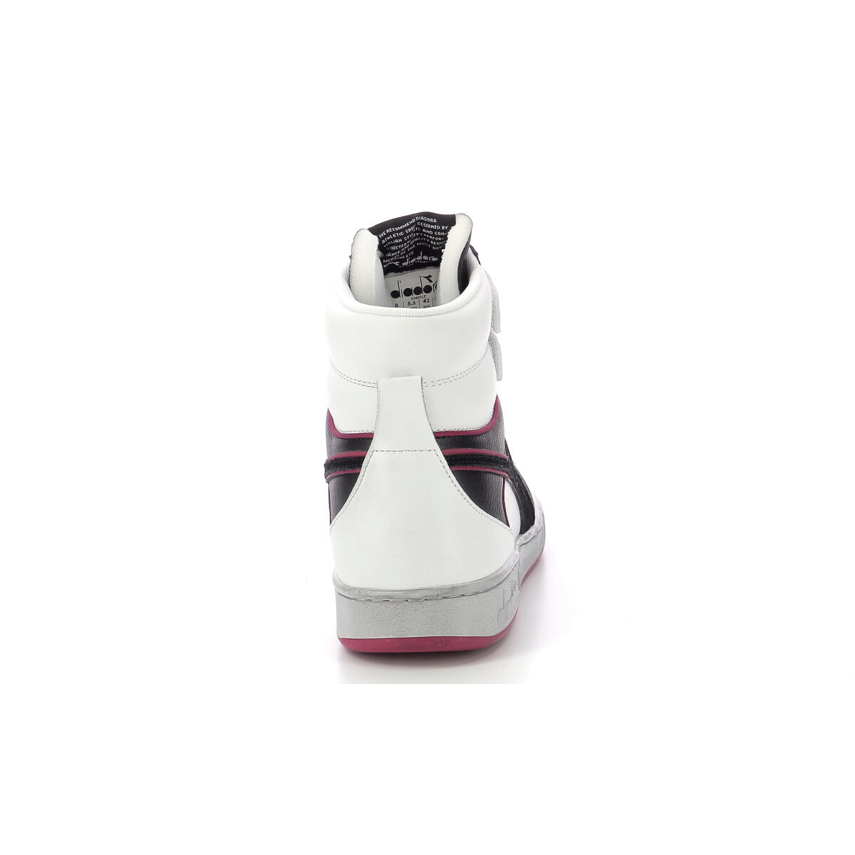 Diadora Magic Basket Mid Icona Leather 501.178566 01 C5019 White/Red Granata 3/5