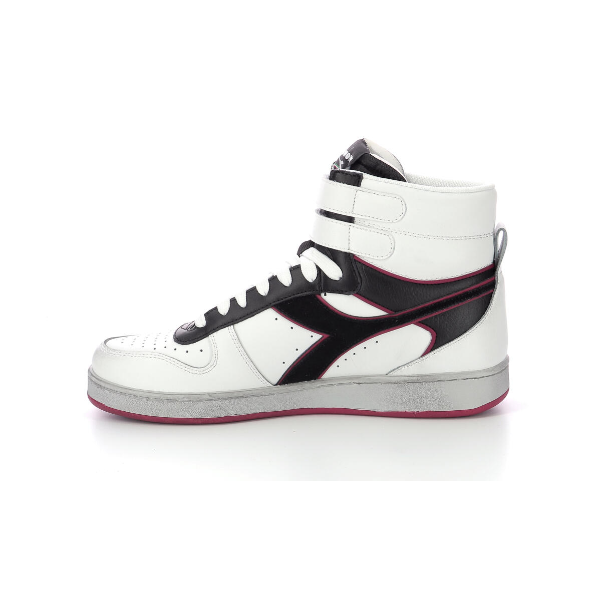Diadora Magic Basket Mid Icona Leather 501.178566 01 C5019 White/Red Granata 4/5