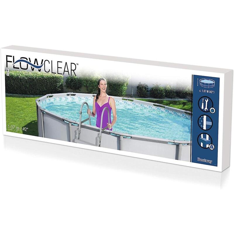 Bestway Flowclear Échelle de Piscine Hors Sol 107 cm