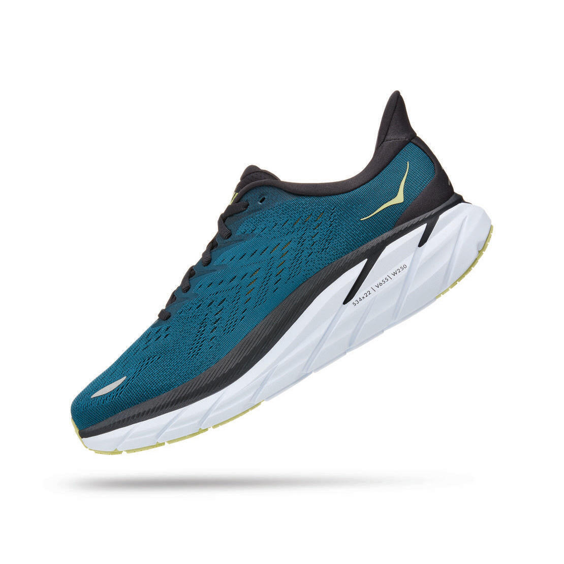 Hoka Mens Clifton 8 Running Shoes Blue Coral/Butterfly 6/6