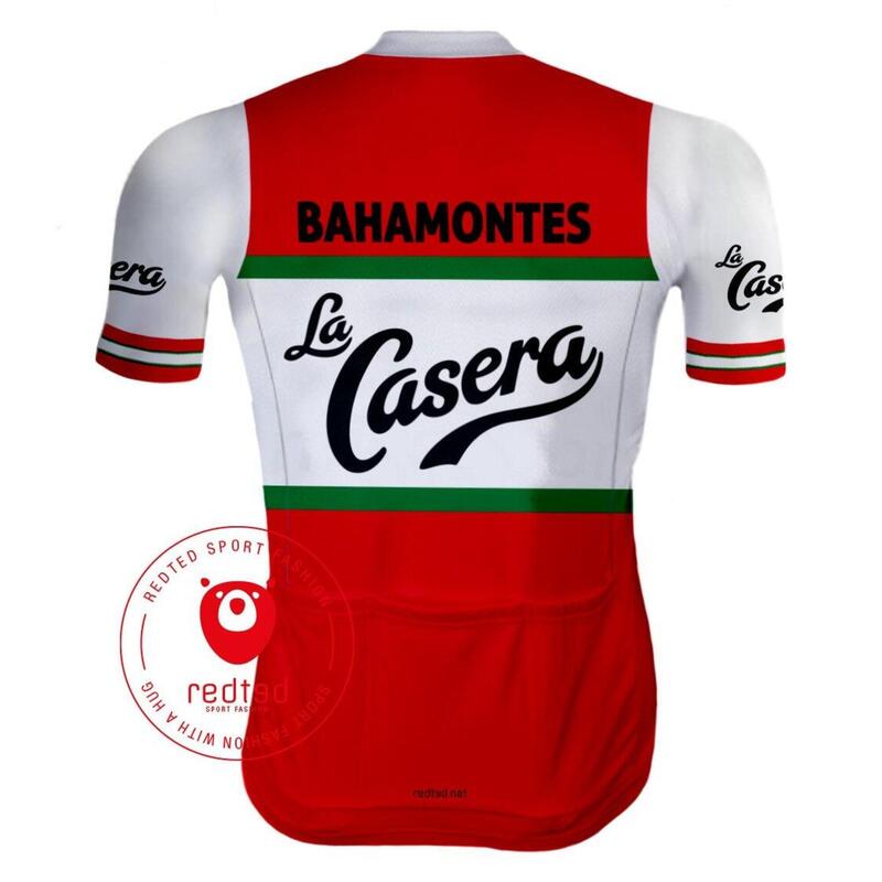 Camiseta ciclista retro La Casera - RedTed
