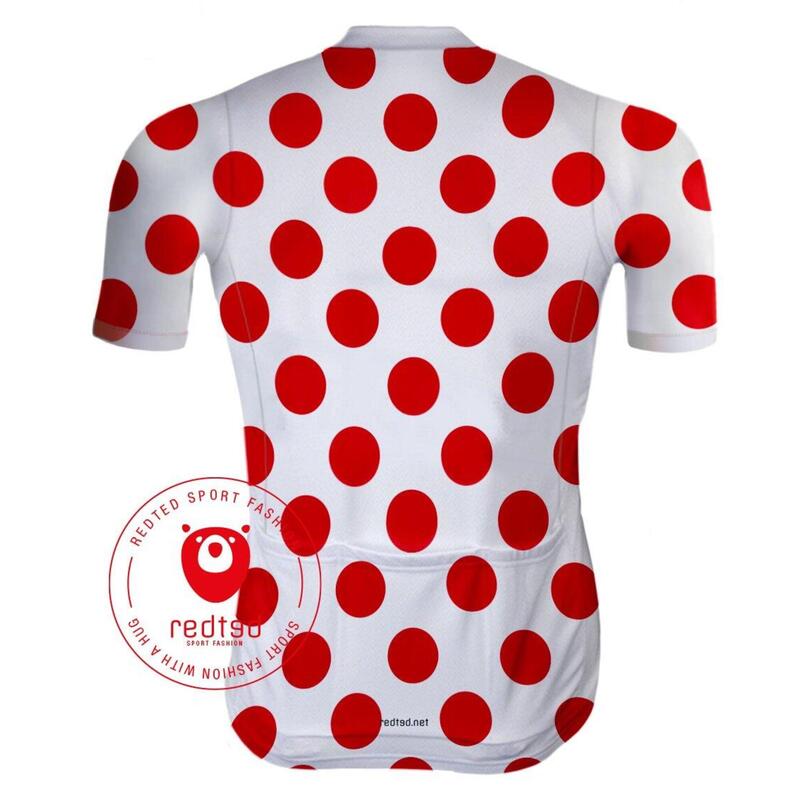 Camisola de ciclismo   - camisola polka dot - RedTed