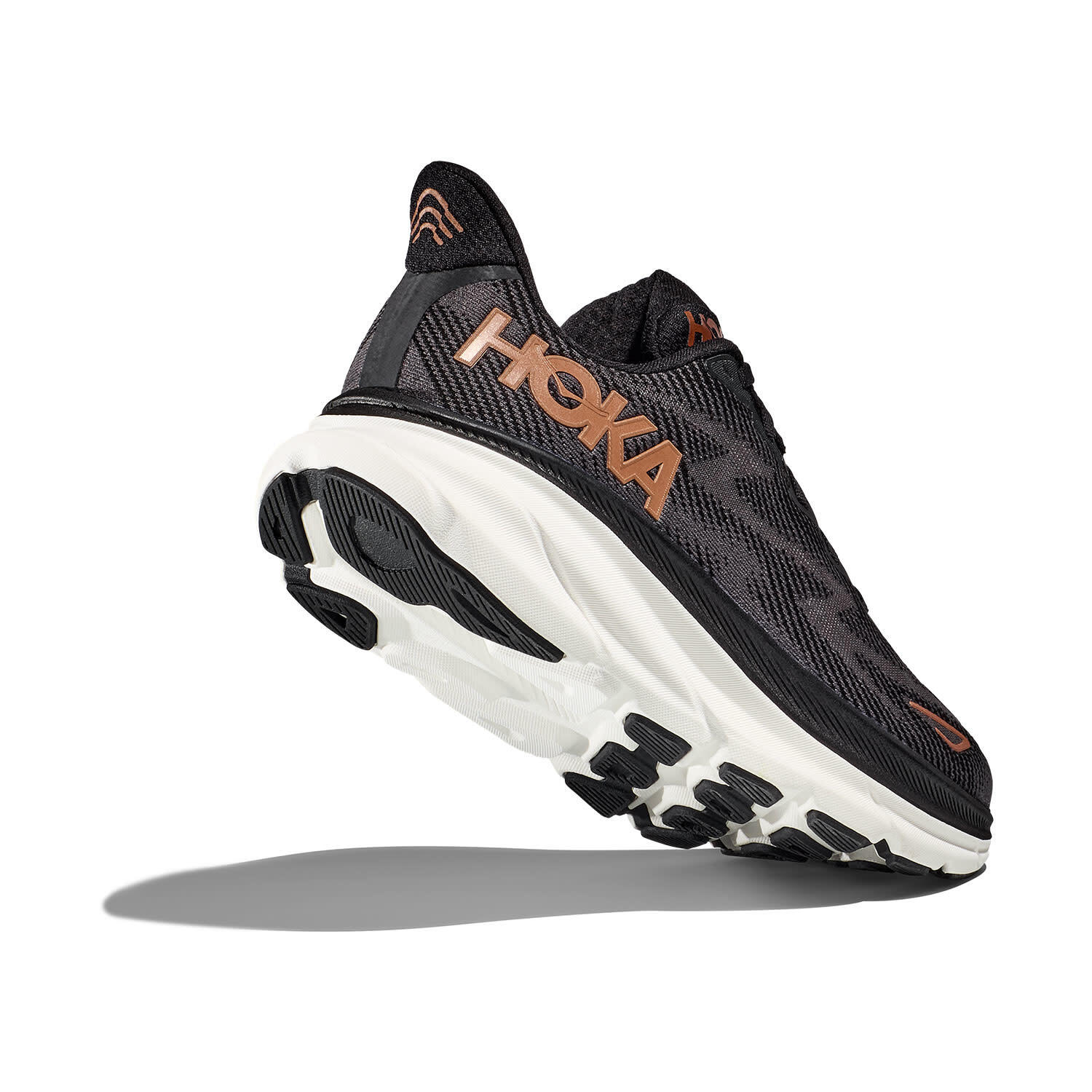 Calçado de corrida mulher - HOKA Clifton 9 W - Preto / Cobre 6/7
