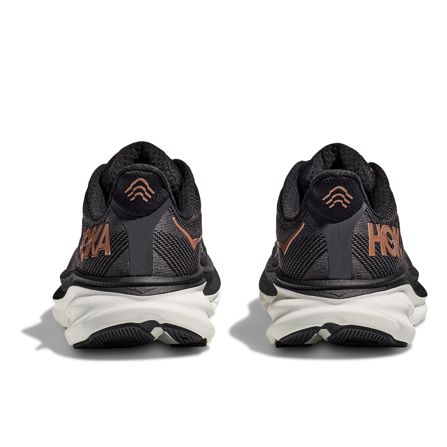 Calçado de corrida mulher - HOKA Clifton 9 W - Preto / Cobre 4/7