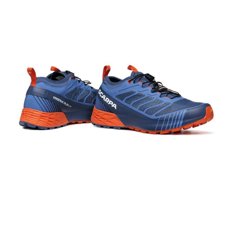 Zapatillas Trailrunning Hombre - SCARPA Ribelle Run GTX - Blue/Spicy Orange