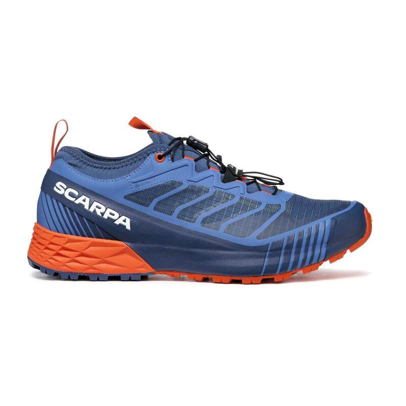 Zapatillas Trailrunning Hombre - SCARPA Ribelle Run GTX - Blue/Spicy Orange