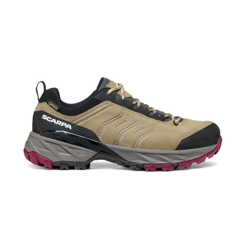 Calçado de caminhada mulher - SCARPA Rush Trail GTX W - Deserto claro/Framboesa