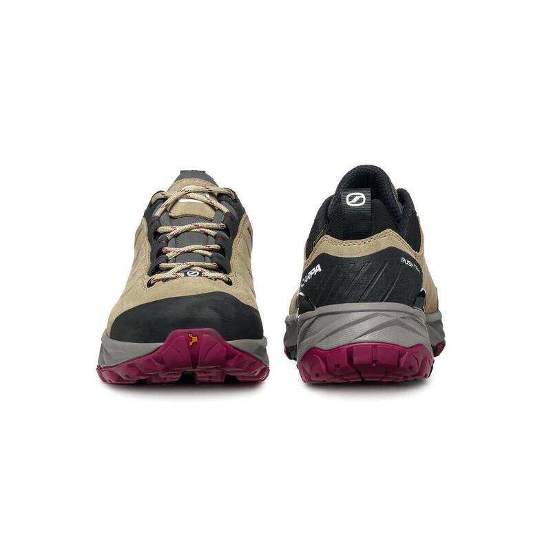 Calçado de caminhada mulher - SCARPA Rush Trail GTX W - Deserto claro/Framboesa