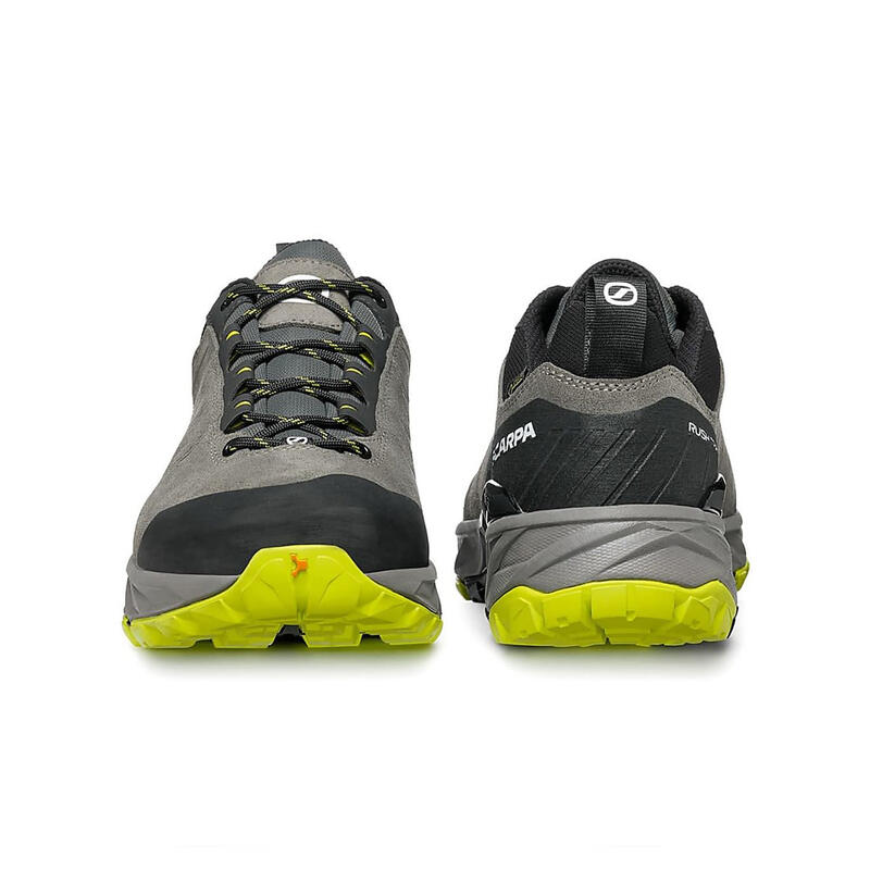 Calçado de caminhada homem - SCARPA Rush Trail GTX - Titanium/Lime