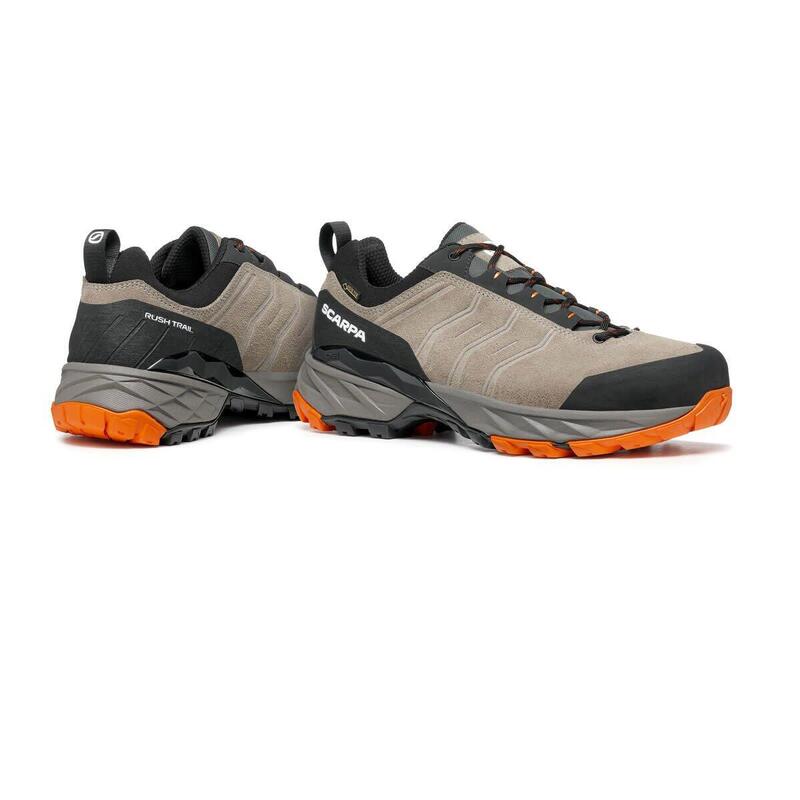 Calçado de caminhada homem - SCARPA Rush Trail GTX - Taupe/Mango