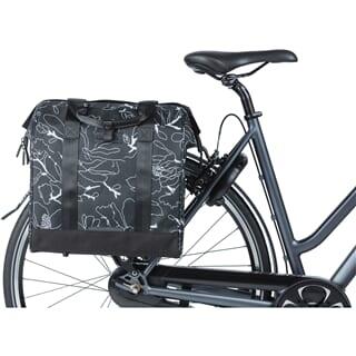Basil Shoppertasche Grand Flower schwarz, 34,5x19x35,5cm, 23ltr 6/7