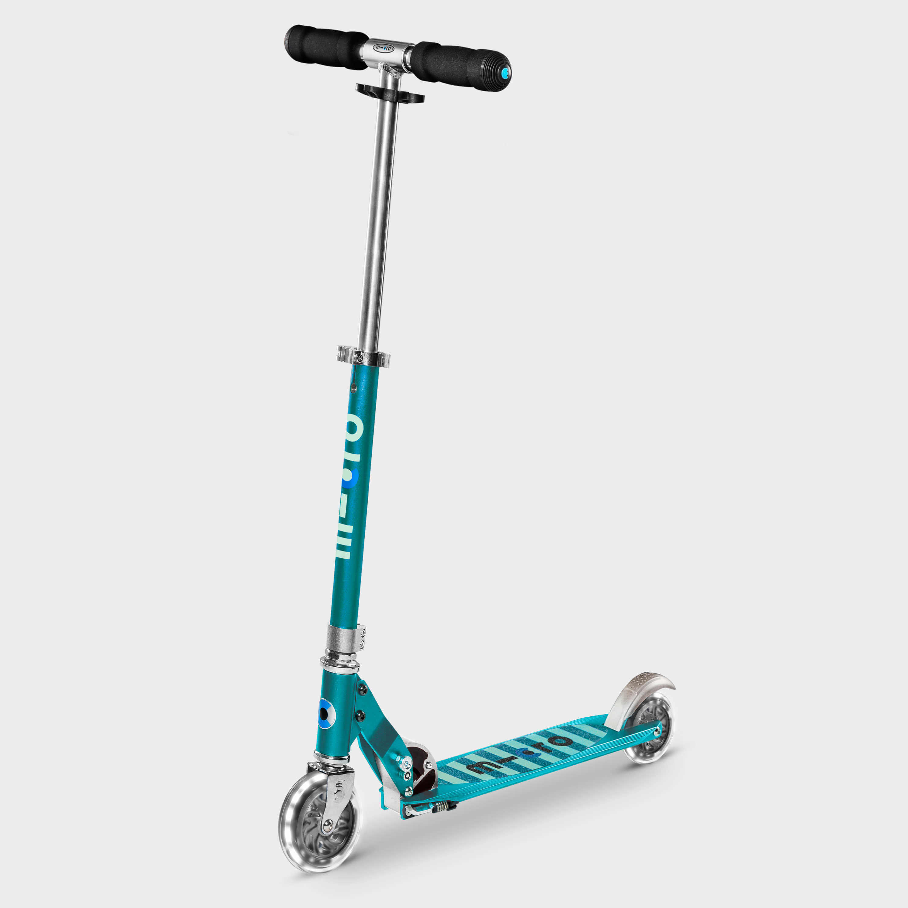 Micro - Trottinette Enfant  Sprite  Pétrole Led - Trottinette - Bleu|turquoise - Taille Unique - Decathlon