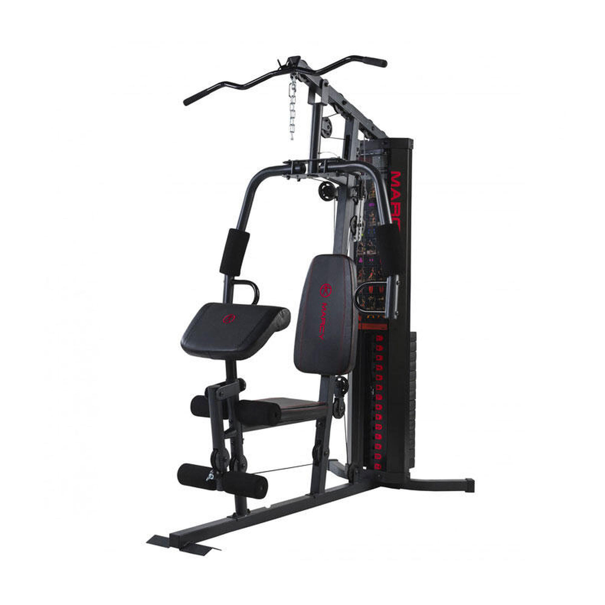 Marcy - Station De Musculation Hg3000 Eclipse - Noir - Appareil Multifonction - Noir|rouge - Taille Unique - Decathlon