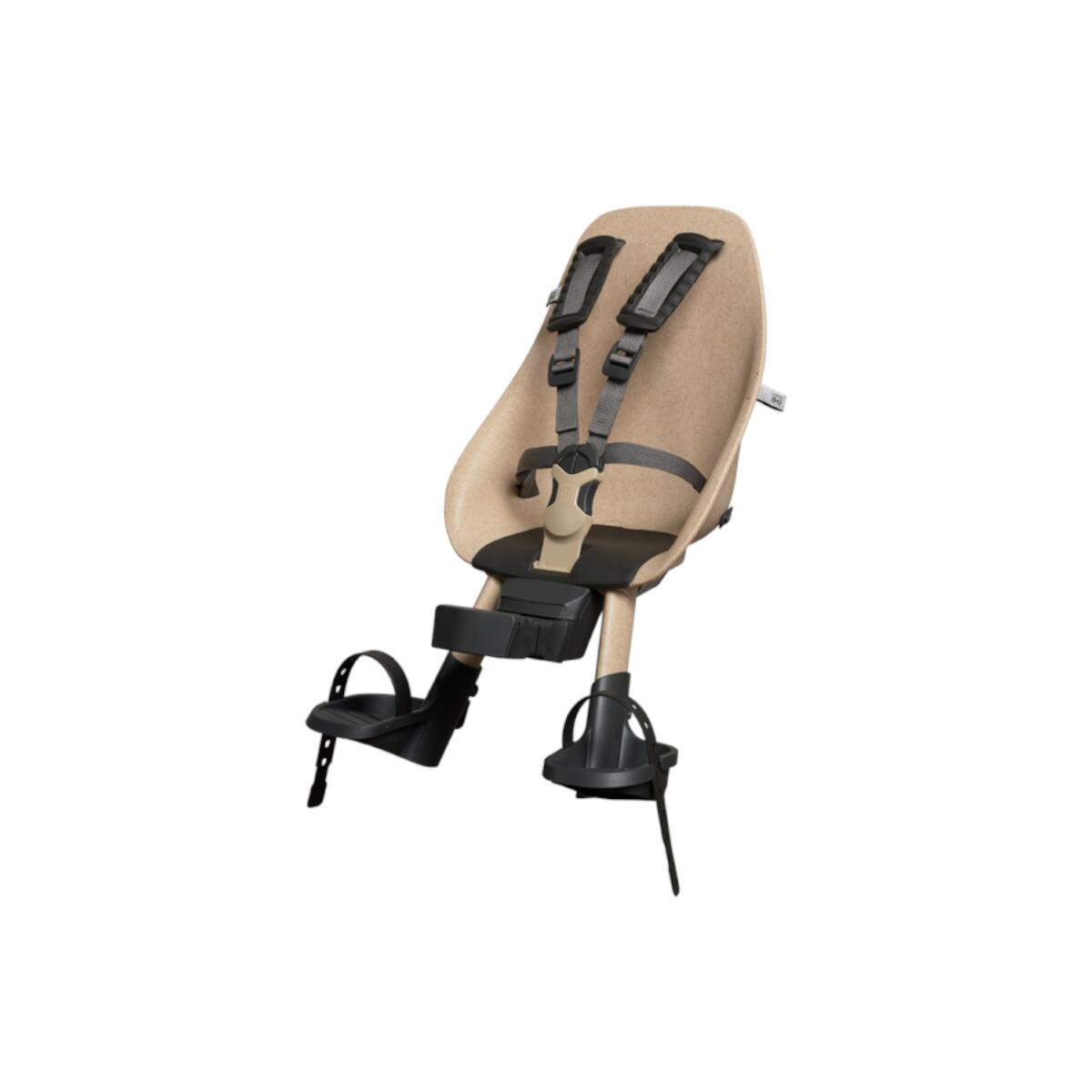 Urban Iki - Siège Urban Iki Bio Avant Avec Adaptateur Compact - Siège Vélo Enfant - Beige|noir - Taille Unique - Decathlon