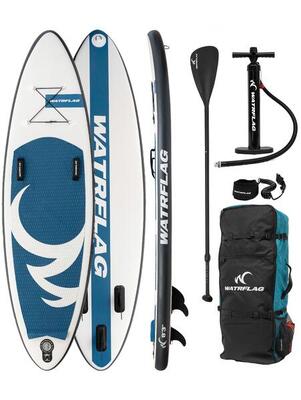SUP-SURF-BODY Board gonfiabile Wave Rider 251 cm. Mare blu. SET