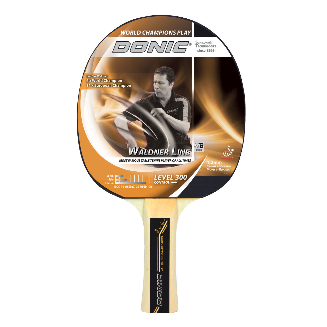 Donic Waldner 300 Table Tennis Bat 1/3