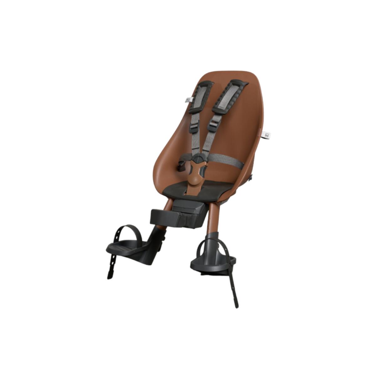 Urban Iki - Siège Urban Iki Bio Avant Avec Adaptateur Compact - Siège Vélo Enfant - Marron|noir - Taille Unique - Decathlon