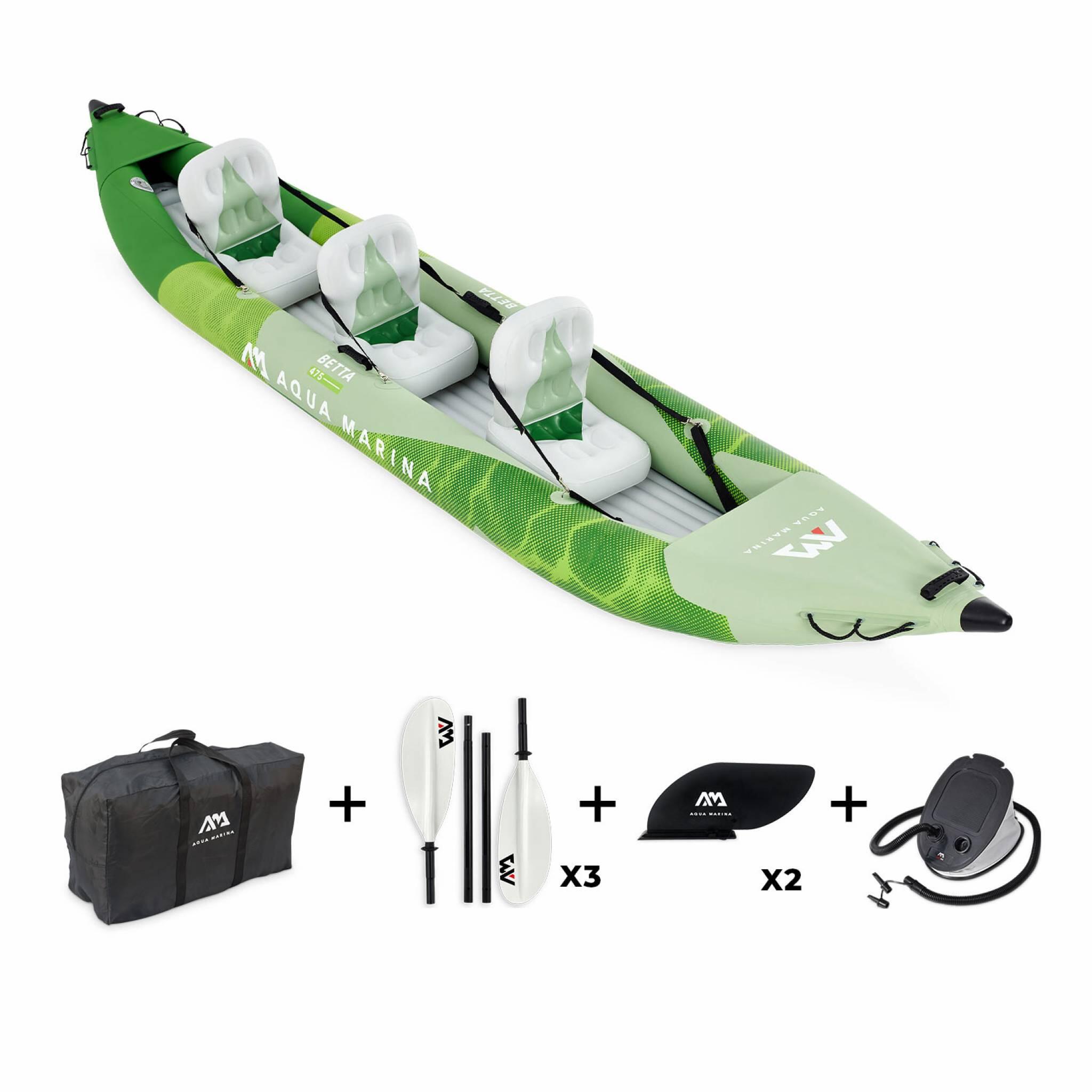 Aqua Marina BETTA 475cm 3 Person Inflatable Kayak Complete Package 5/7