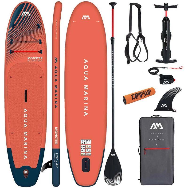 Aqua Marina Monster 12'0" SUP Board mit Boje und Tragegurt