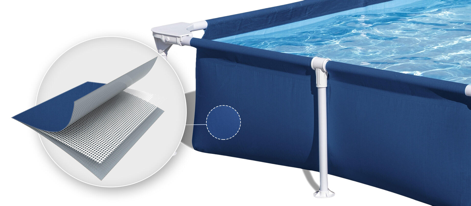 Bestway Steel Pro Rectangular Pool set | Swimming Pool, Blue 4/6