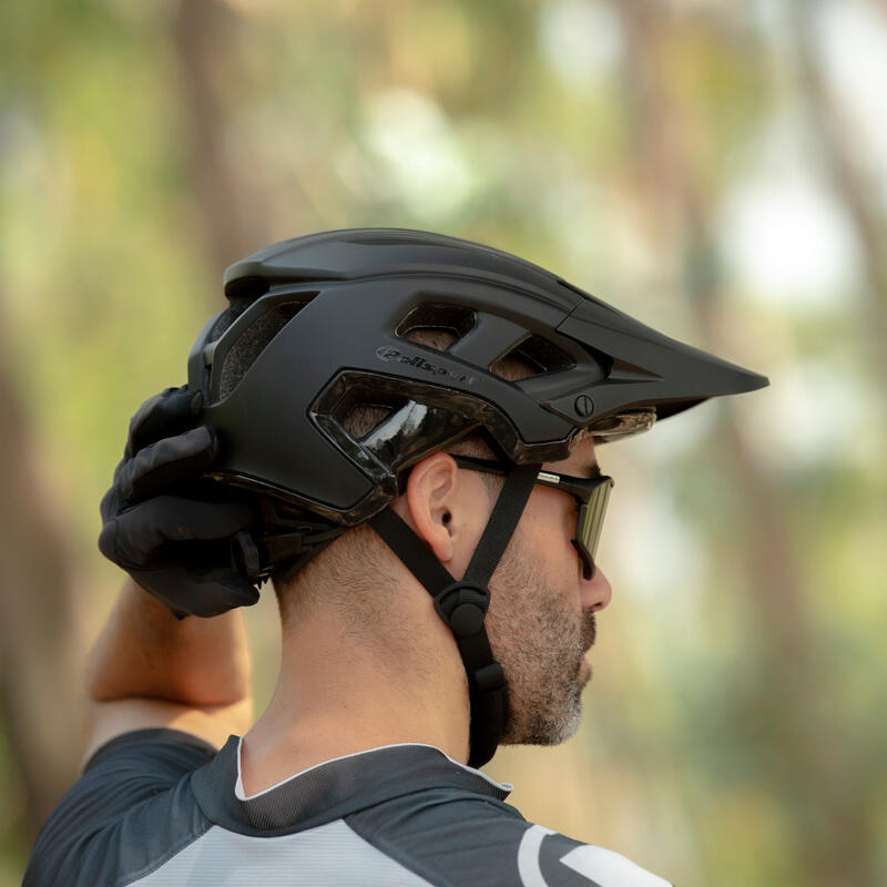 Radsport MTB-Helm Mountain Pro Schwarz