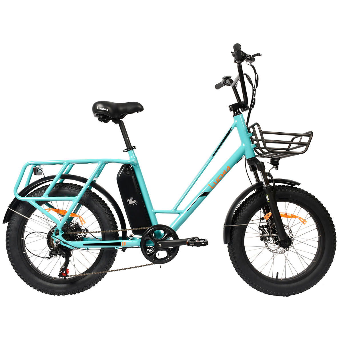 Luchia - Fat Bike Électrique Taurus 250w 36v 10ah (360wh) - Roue 20" X 3" - Vélo De Voyage - Bleu - Taille Unique - Decathlon