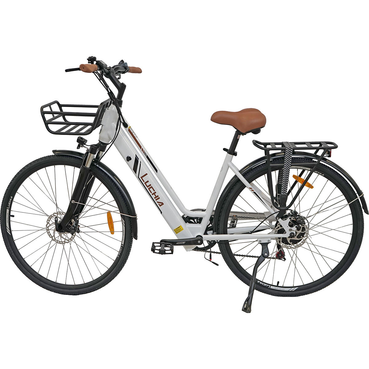 Luchia - Vélo De Randonnée Électrique Antares 250w 36v 10ah (360wh) - Roue 29" - Vélo Ville - Blanc - Taille Unique - Decathlon