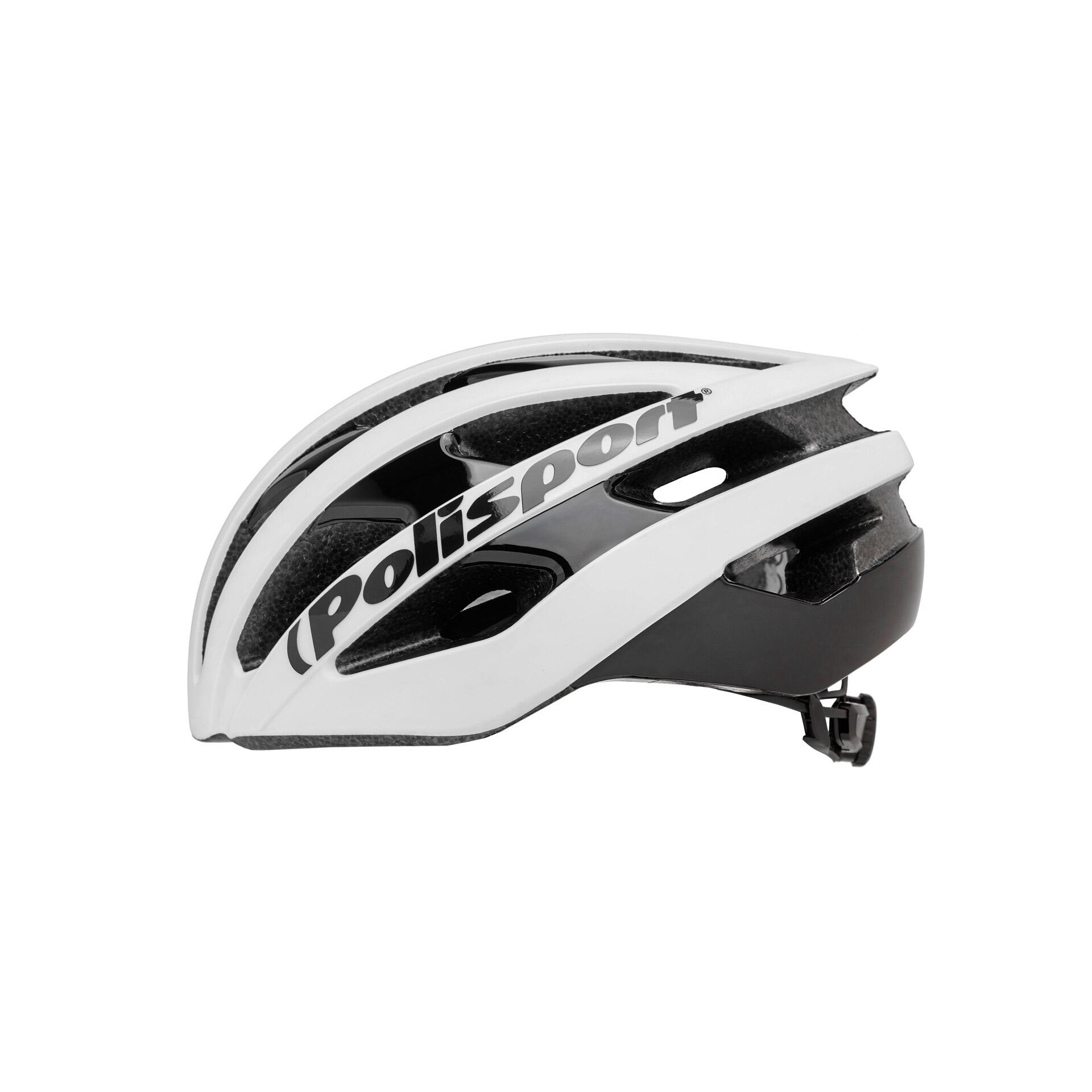 LIGHT PRO Casco de Ciclismo para Carretera y MTB Blanco Mate/Negro Brillante 4/5