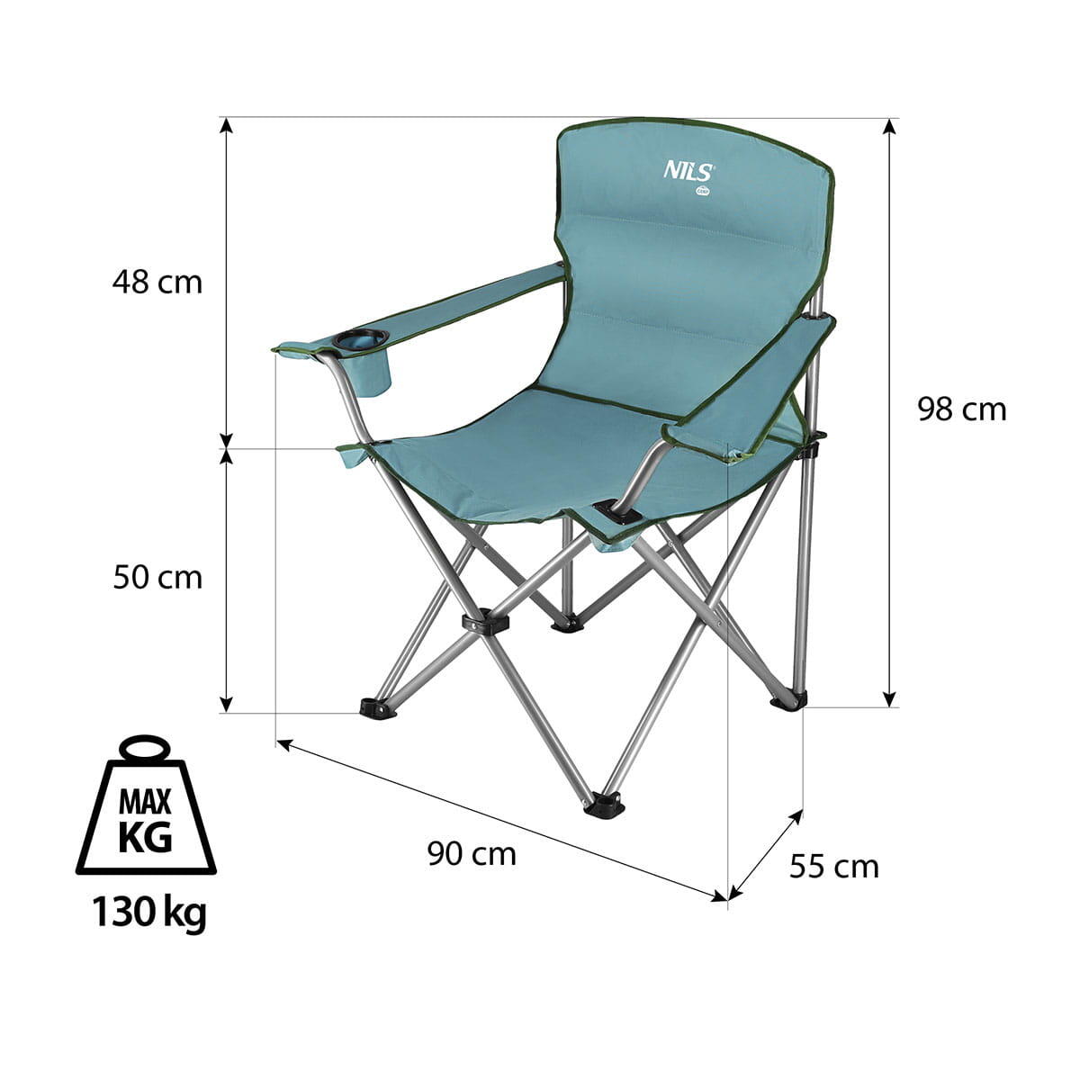 Chaise de camping Nils Camp NC3079 2/7