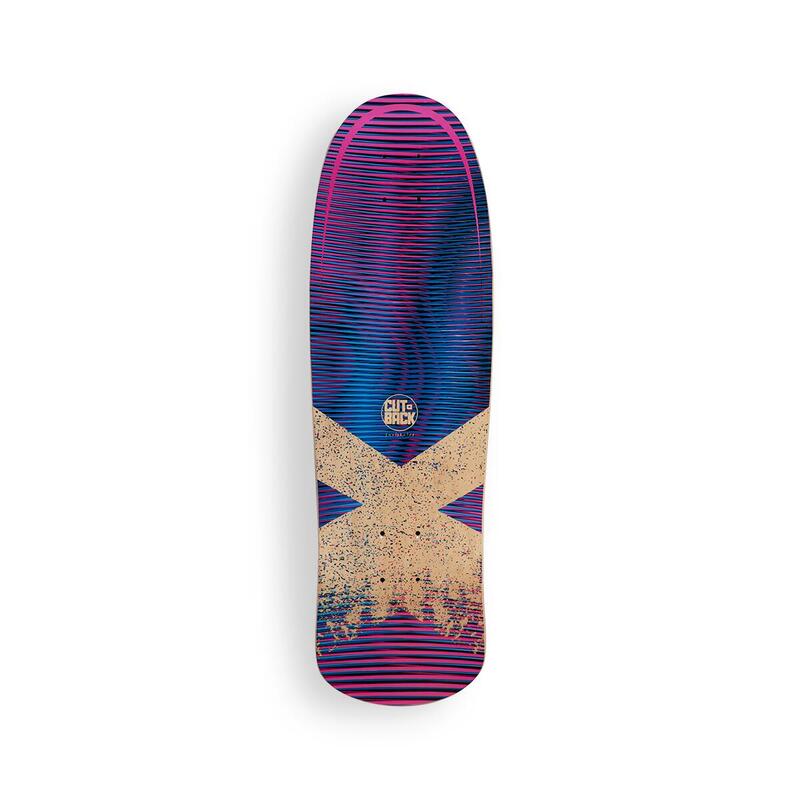 Surfskate Cutback Surfskates Deck Purple Haze 29"