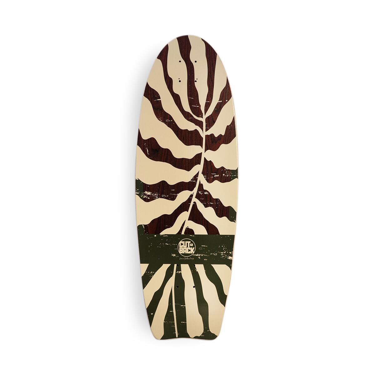 CUTBACK SURFSKATES Surfskate Deck Palm 31" Cutback Surfskates
