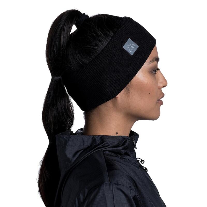 Opaska zimowa Buff Crossknit Headband - solid black