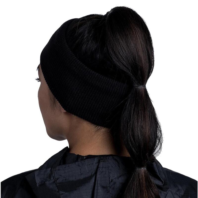 Opaska zimowa Buff Crossknit Headband - solid black