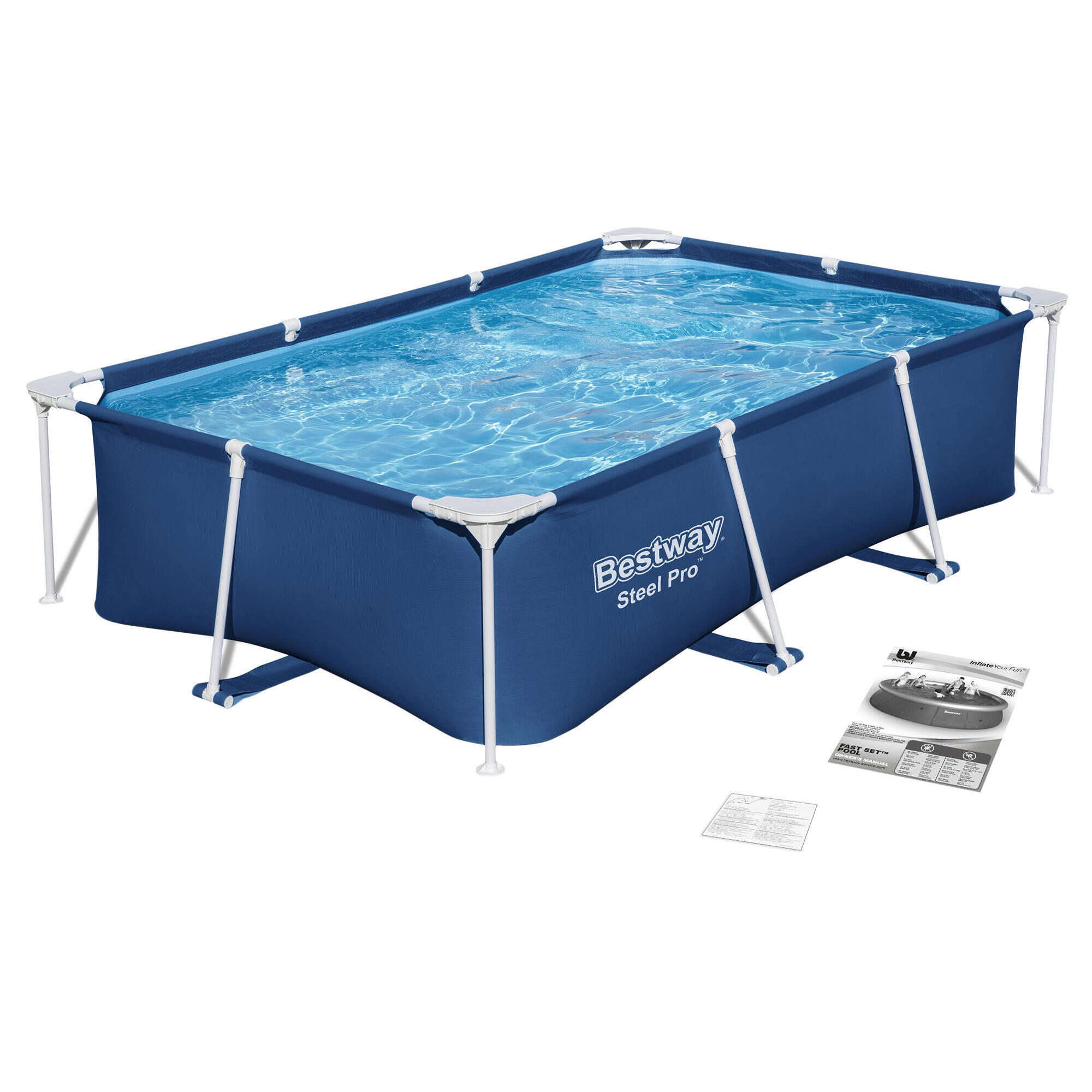 Piscina rettangolare fuori terra Bestway© Steel Pro 2,59 m x 1,70 m x 61 cm