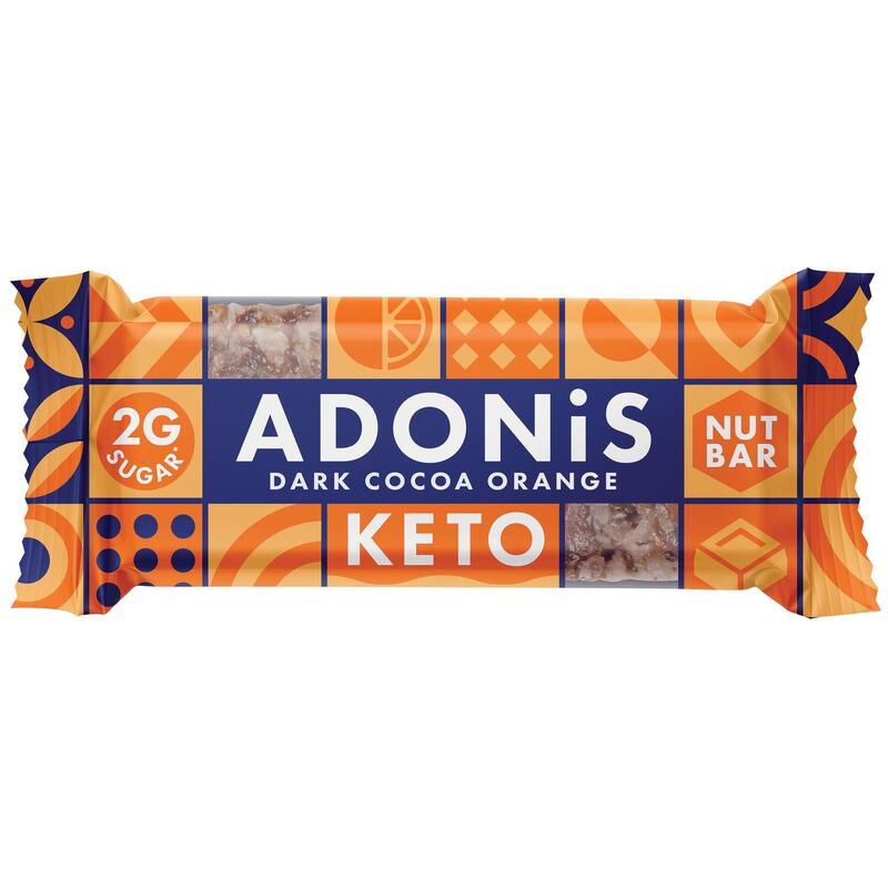 Adonis keto nut bar Dark Cocoa Orange 16x35g