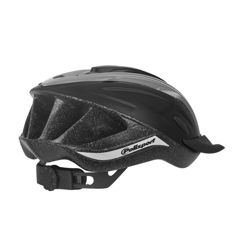 Fietshelm Ride-In L (58-62Cm) - Zwart/Grijs