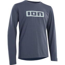 Bike Tee Logo LS DR Jeugd - Kobalt Reef