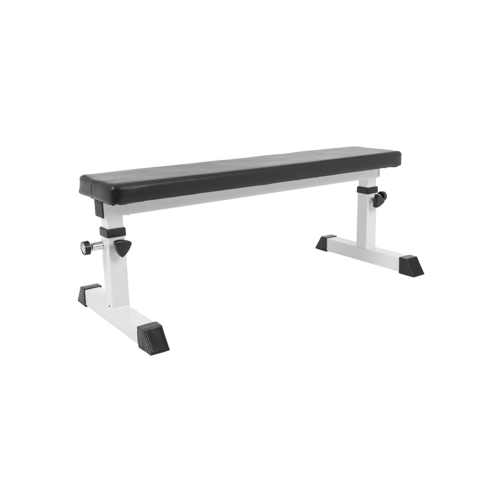 GORILLA SPORTS HEIGHT-ADJUSTABLE FLAT BENCH | BODYBUILDING