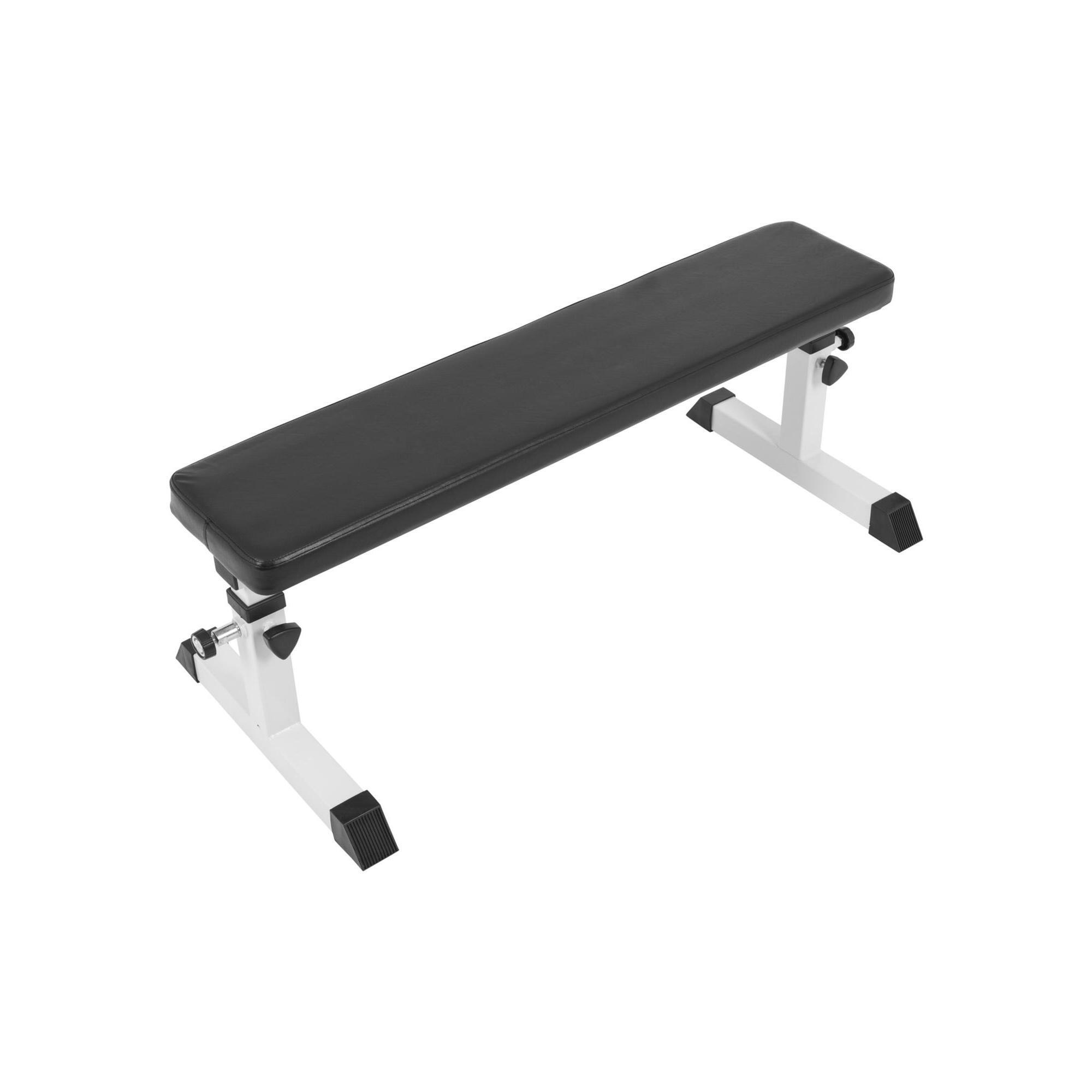 GORILLA SPORTS HEIGHT-ADJUSTABLE FLAT BENCH | BODYBUILDING