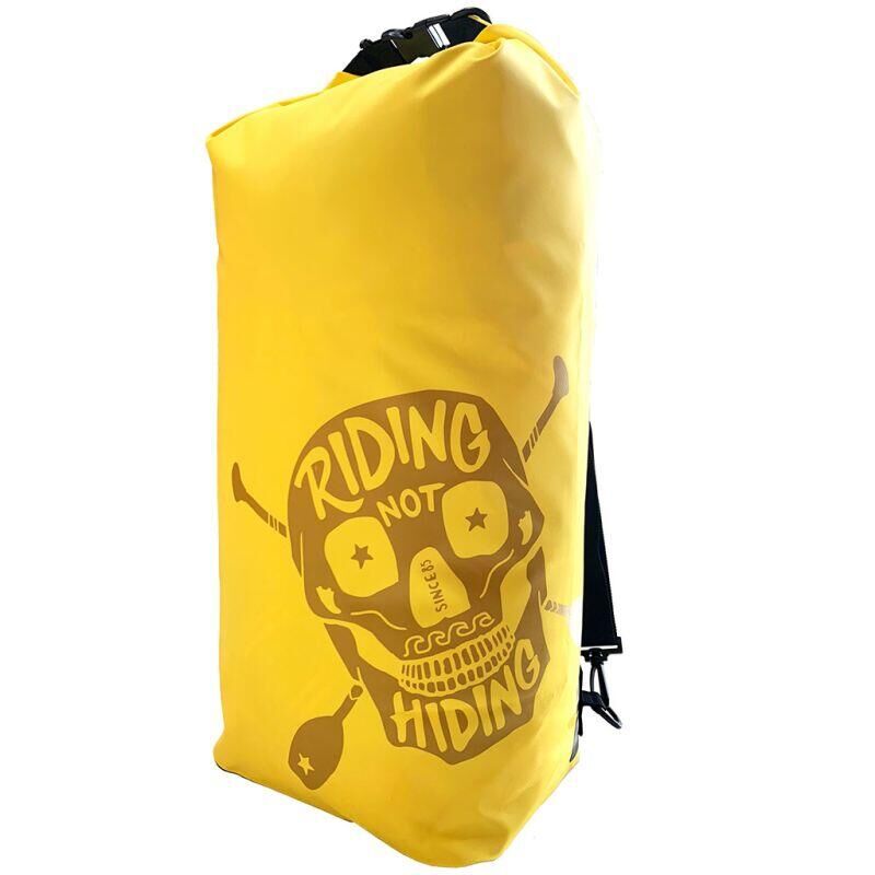 RIDING NOT HIDING WATERPROOF DRY BAG 35 L - YELLOW