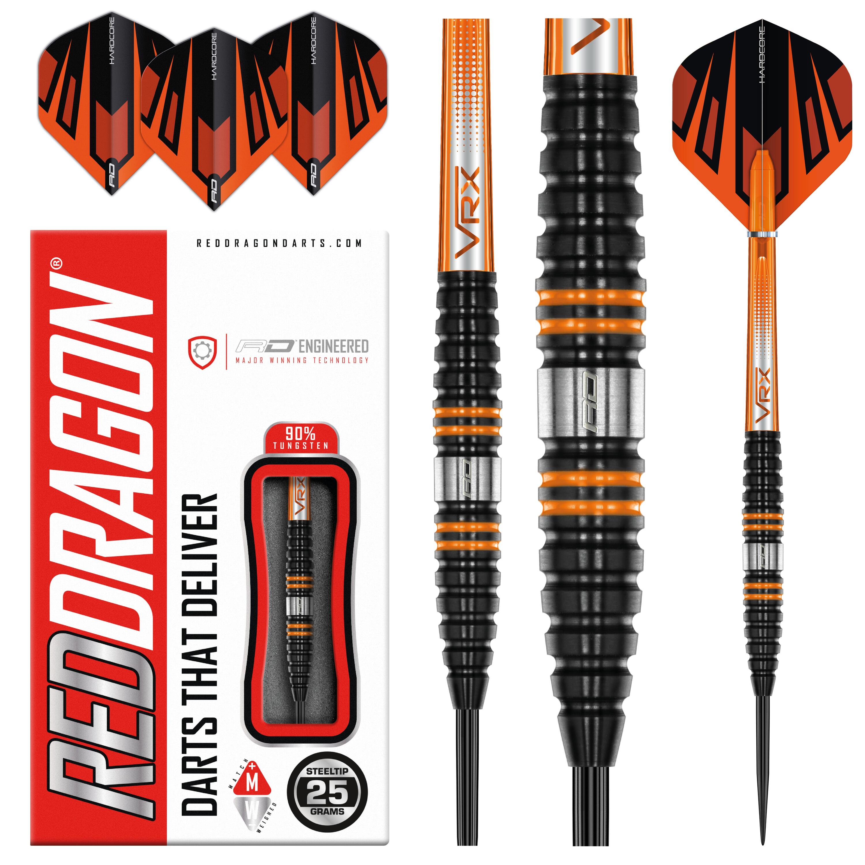 Amberjack Pro 2 25 Gram Premium Tungsten Darts Set with Flights & Stems 5/6