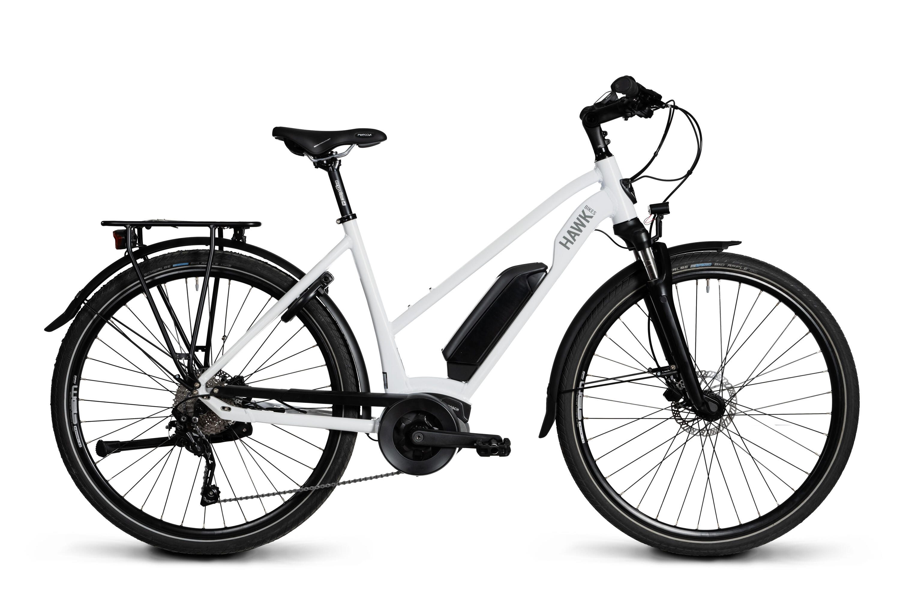 HAWK BIKES HAWK E-Trekking 500 Lady Damen E-Bike 28 Zoll Mittelmotor 10 Gang