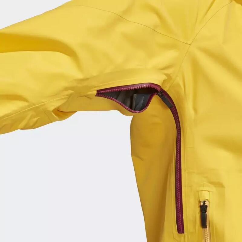 Kurtka przeciwdeszczowa damska Adidas Terrex Techrock Gore-Tex Pro żółty