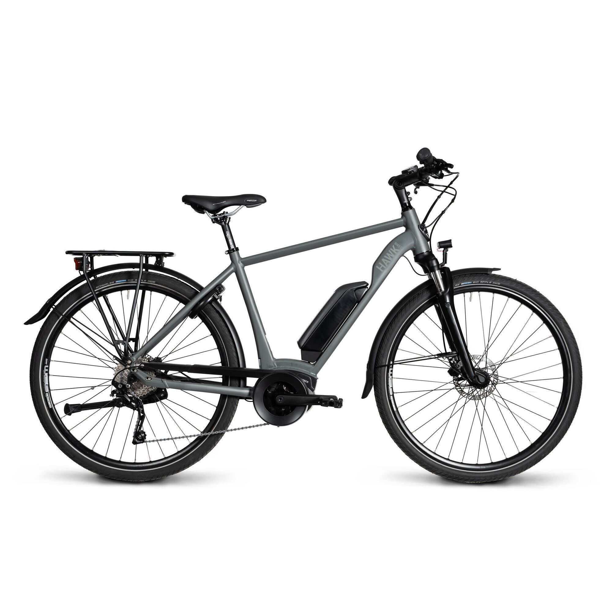 HAWK BIKES HAWK E-Trekking 500 Gent Herren E-Bike 28 Zoll Mittelmotor 10 Gang