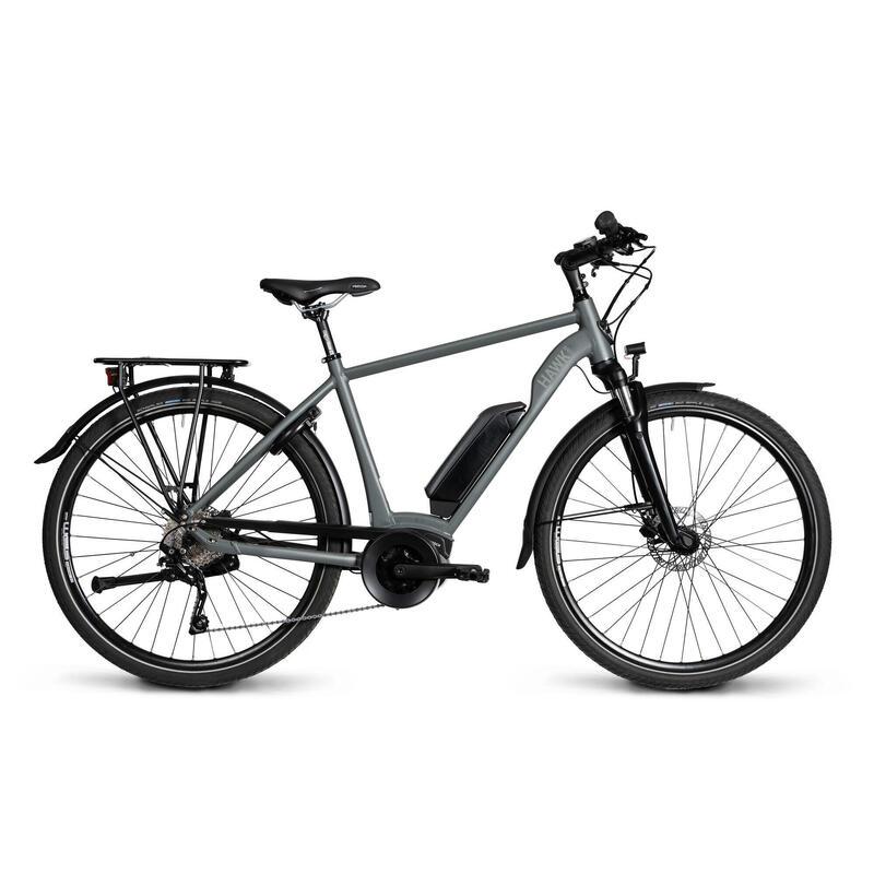 HAWK E-Trekking 500 Gent Herren E-Bike 28 Zoll Mittelmotor 10 Gang