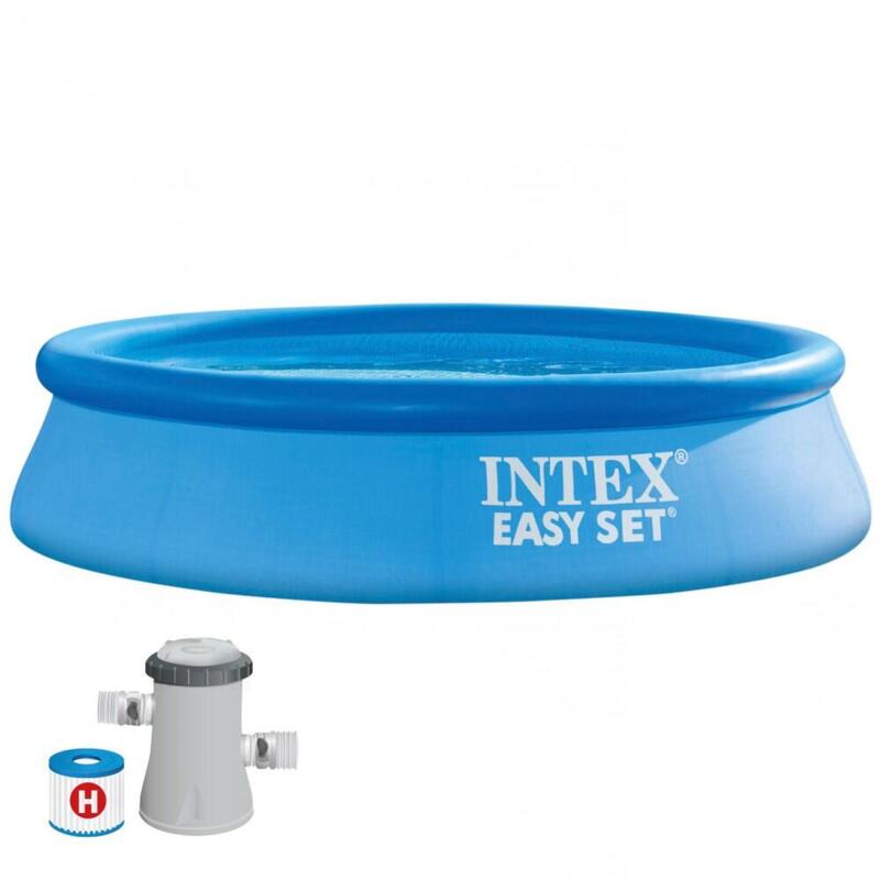 Piscina desmontable hinchable Easy Set INTEX con depuradora - 244x61 cm