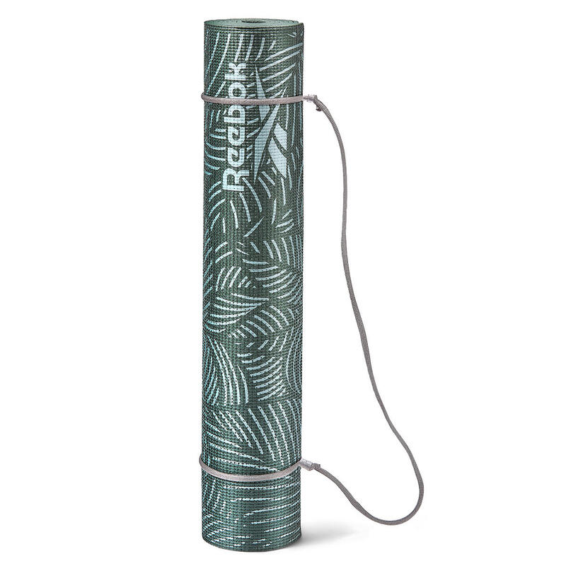 Pattern Yoga Mat With Carry String - Green