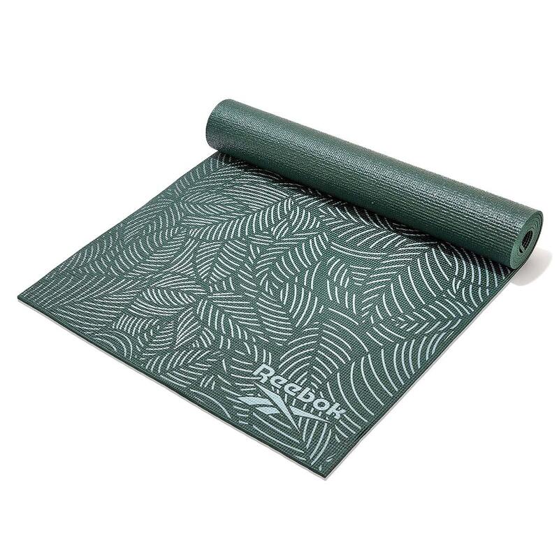 Pattern Yoga Mat With Carry String - Green