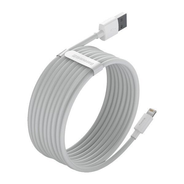 2. Kabel USB Baseus Simple Wisdom Lightning Apple iPhone 2.4A 150cm 2 sztuki 4/5